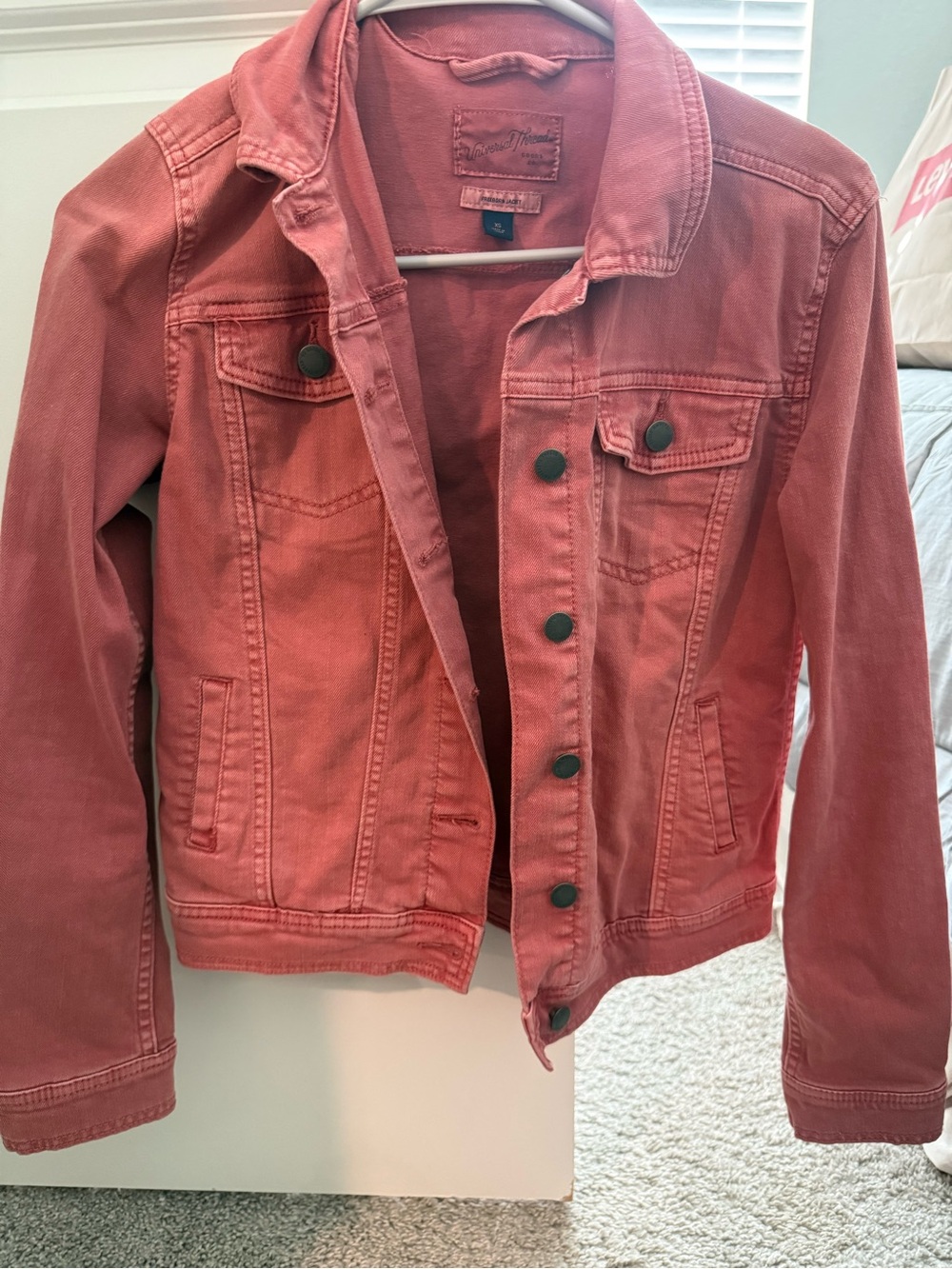 Women's Coral Denim Jacket